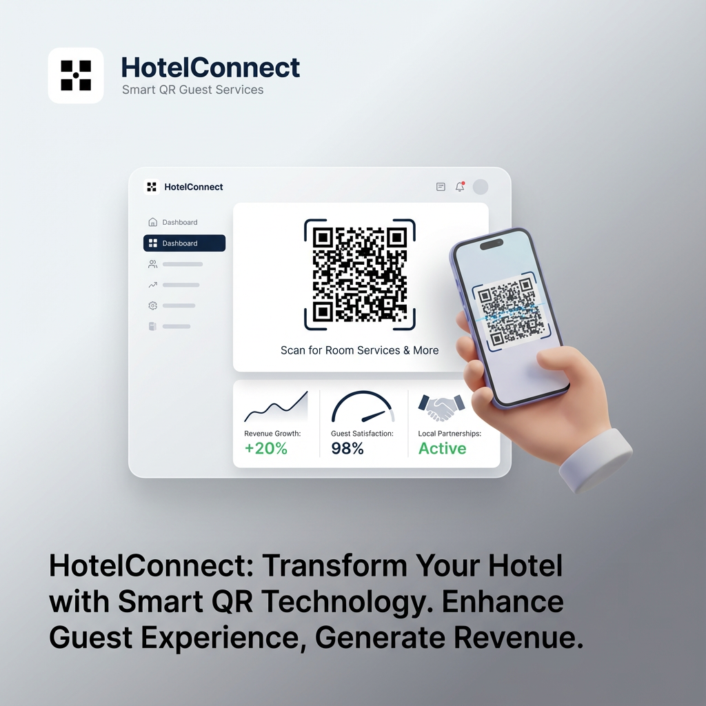 Hotel operations dashboard showing efficiency metrics, staff productivity improvements, and operational cost savings through smart technology implementation